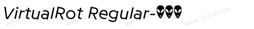 VirtualRot Regular字体转换